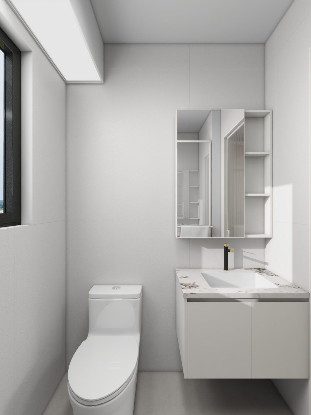 Grove Spring 5-Room Design A (Kitchen, Master Bedroom, and Bathroom Cabinets)