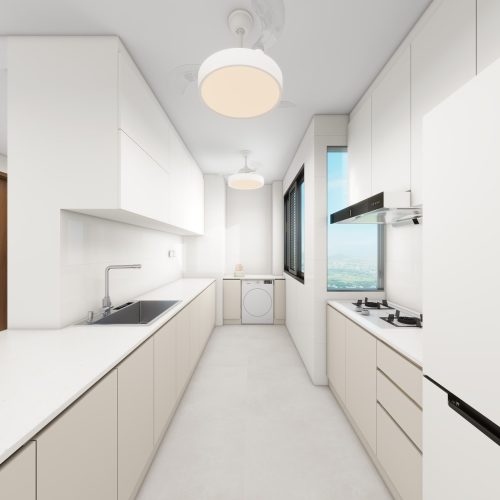 Tengah Parc Clover 4-Room Design B (Kitchen, Master Bedroom, and Bathroom Cabinets)