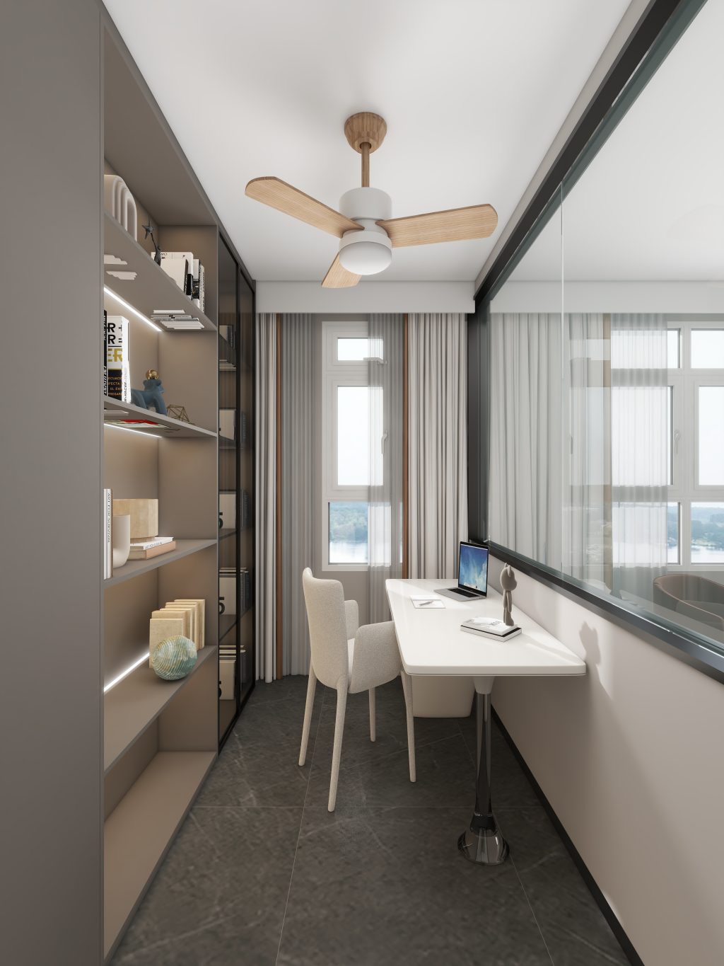 Studying Room Full ht Diplay Cabine (9 feet)