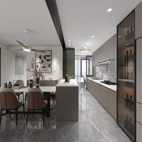 Canberra Vista 5-Room Design C (Kitchen, Master Bedroom, and Bathroom Cabinets)