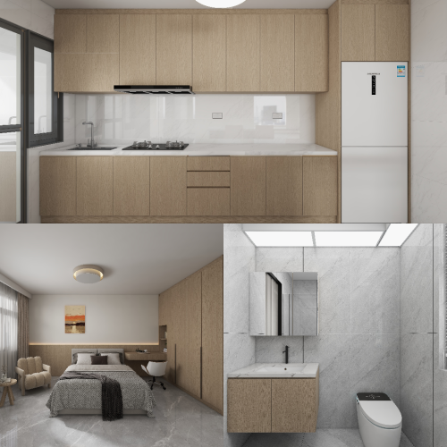 Punggol Point Cove 5-Room Design B (Kitchen, Master Bedroom, and Bathroom Cabinets)