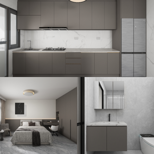 Punggol Point Cove 5-Room Design C (Kitchen, Master Bedroom, and Bathroom Cabinets)