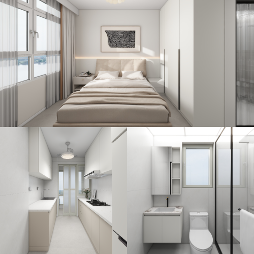 Tengah Parc Glen 5-Room Design B (Kitchen, Master Bedroom, and Bathroom Cabinets)