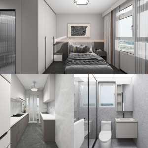 Tengah Parc Glen 5-Room Design A (Kitchen, Master Bedroom, and Bathroom Cabinets)