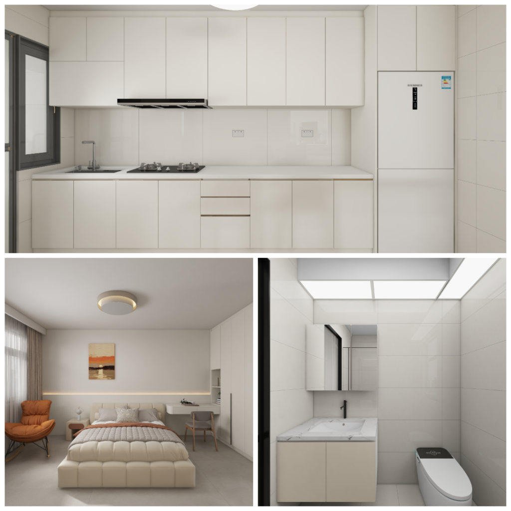 Punggol Point Cove 5-Room Design A (Kitchen, Master Bedroom, and Bathroom Cabinets)