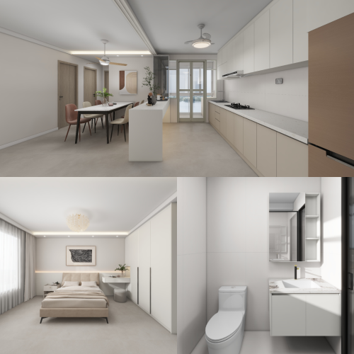 Bartley Beacon 5-Room Design A (Kitchen, Master Bedroom, and Bathroom Cabinets)