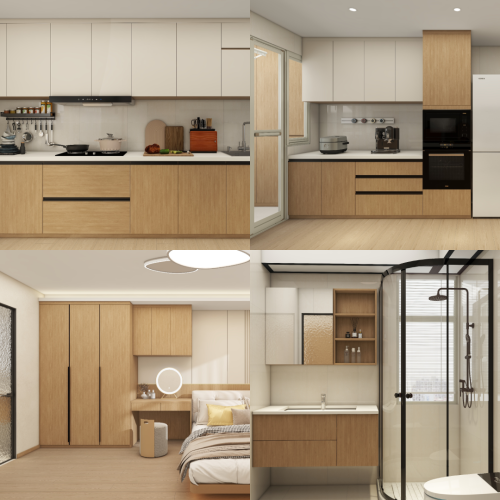 Tengah Garden Bloom 5-Room Design B (Kitchen, Master Bedroom, and Bathroom Cabinets)