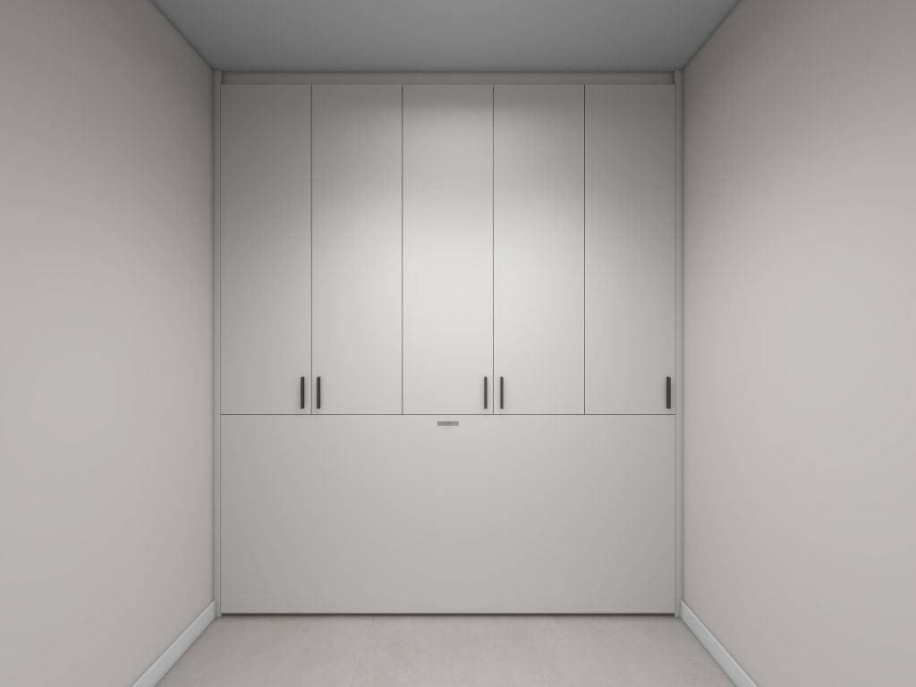 Bomb Shelter Full Height Space Saving Beds with Storage Cabinet (7 feet)