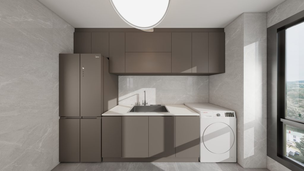 Dakota One 3-Room Design C (Kitchen, Master Bedroom, and Bathroom Cabinets)