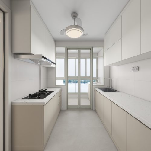 Hougang Citrine 5-Room Design A (Kitchen, Master Bedroom, and Bathroom Cabinets)