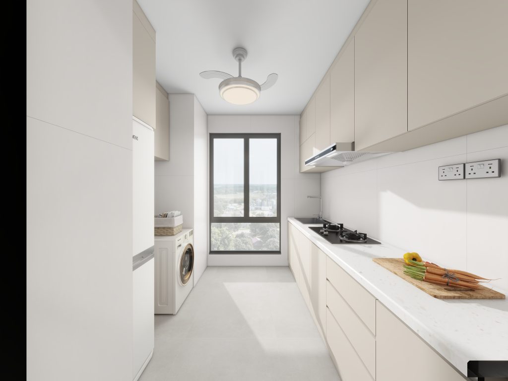 Hougang Citrine 2-Room Design A (Kitchen, Master Bedroom, and Bathroom Cabinets)