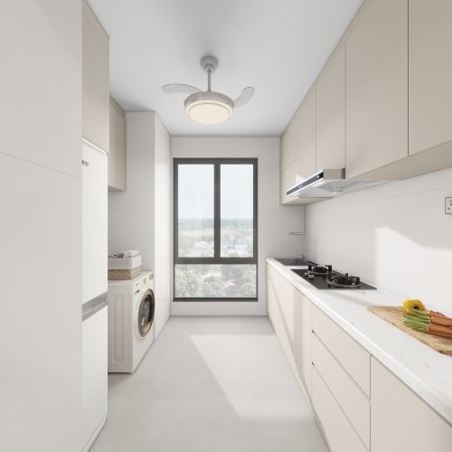 Hougang Citrine 2-Room Design A (Kitchen, Master Bedroom, and Bathroom Cabinets)