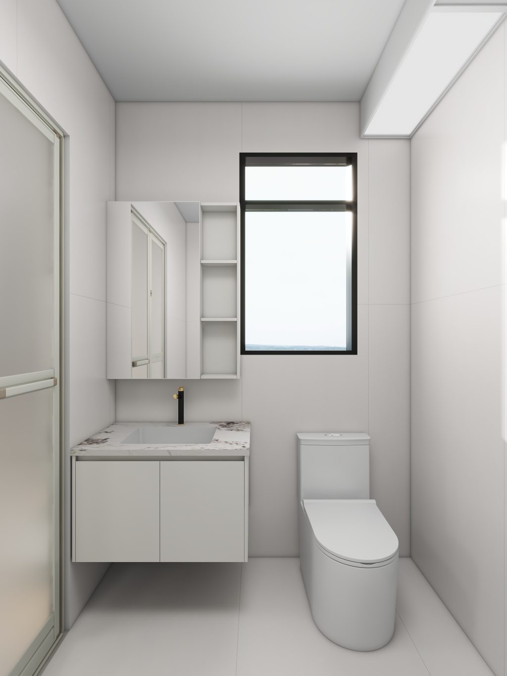 Hougang Citrine 2-Room Design A (Kitchen, Master Bedroom, and Bathroom Cabinets)