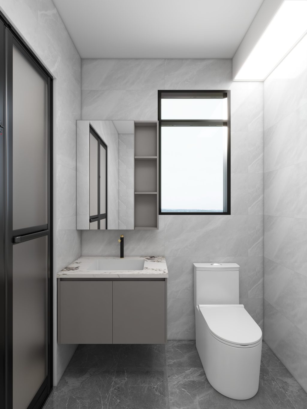 Hougang Citrine 2-Room Design C (Kitchen, Master Bedroom, and Bathroom Cabinets)