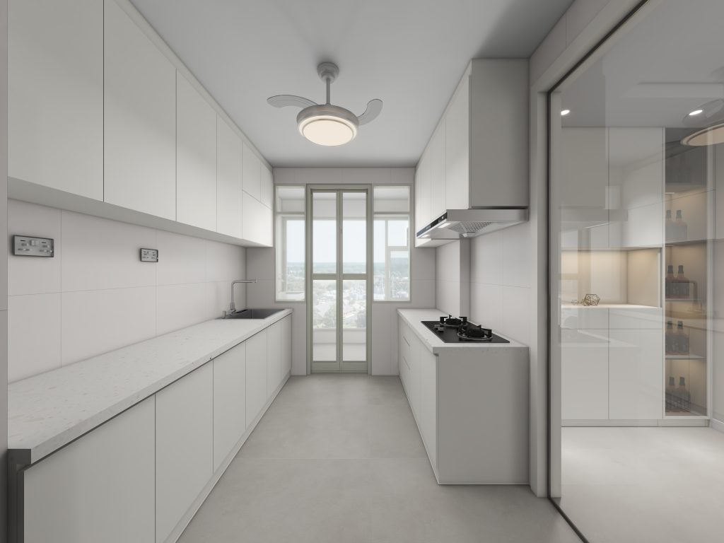 Hougang Citrine 4-Room Design A (Kitchen, Master Bedroom, and Bathroom Cabinets)