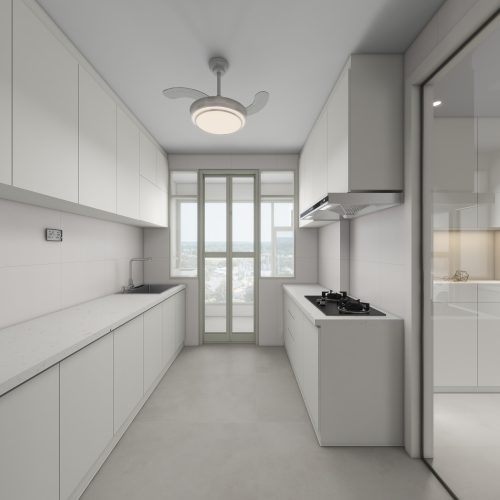 Hougang Citrine 4-Room Design A (Kitchen, Master Bedroom, and Bathroom Cabinets)