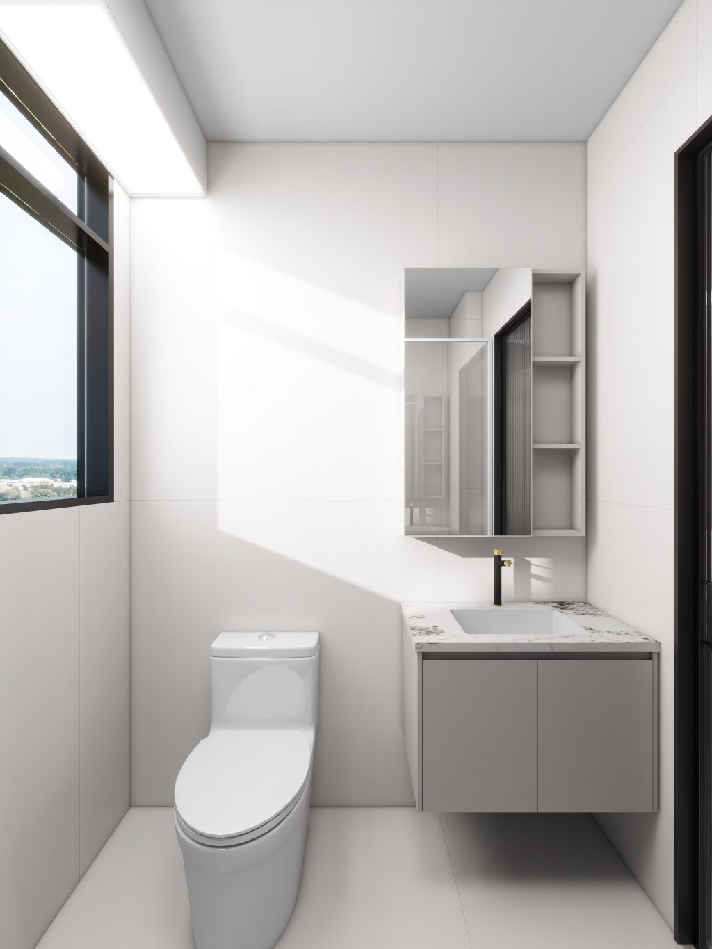Hougang Citrine 4-Room Design A (Kitchen, Master Bedroom, and Bathroom Cabinets)