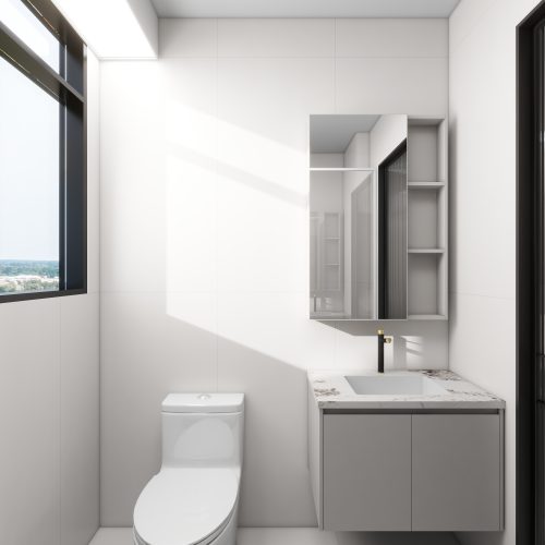 Hougang Citrine 4-Room Design A (Kitchen, Master Bedroom, and Bathroom Cabinets)