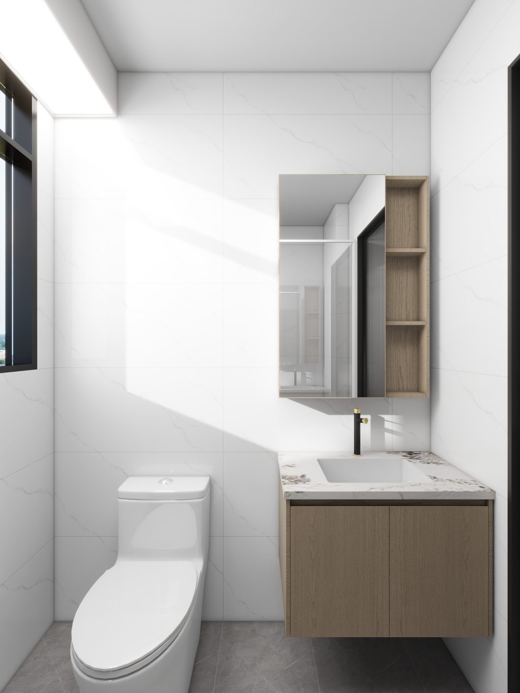 Hougang Citrine  4-Room Design B (Kitchen, Master Bedroom, and Bathroom Cabinets)
