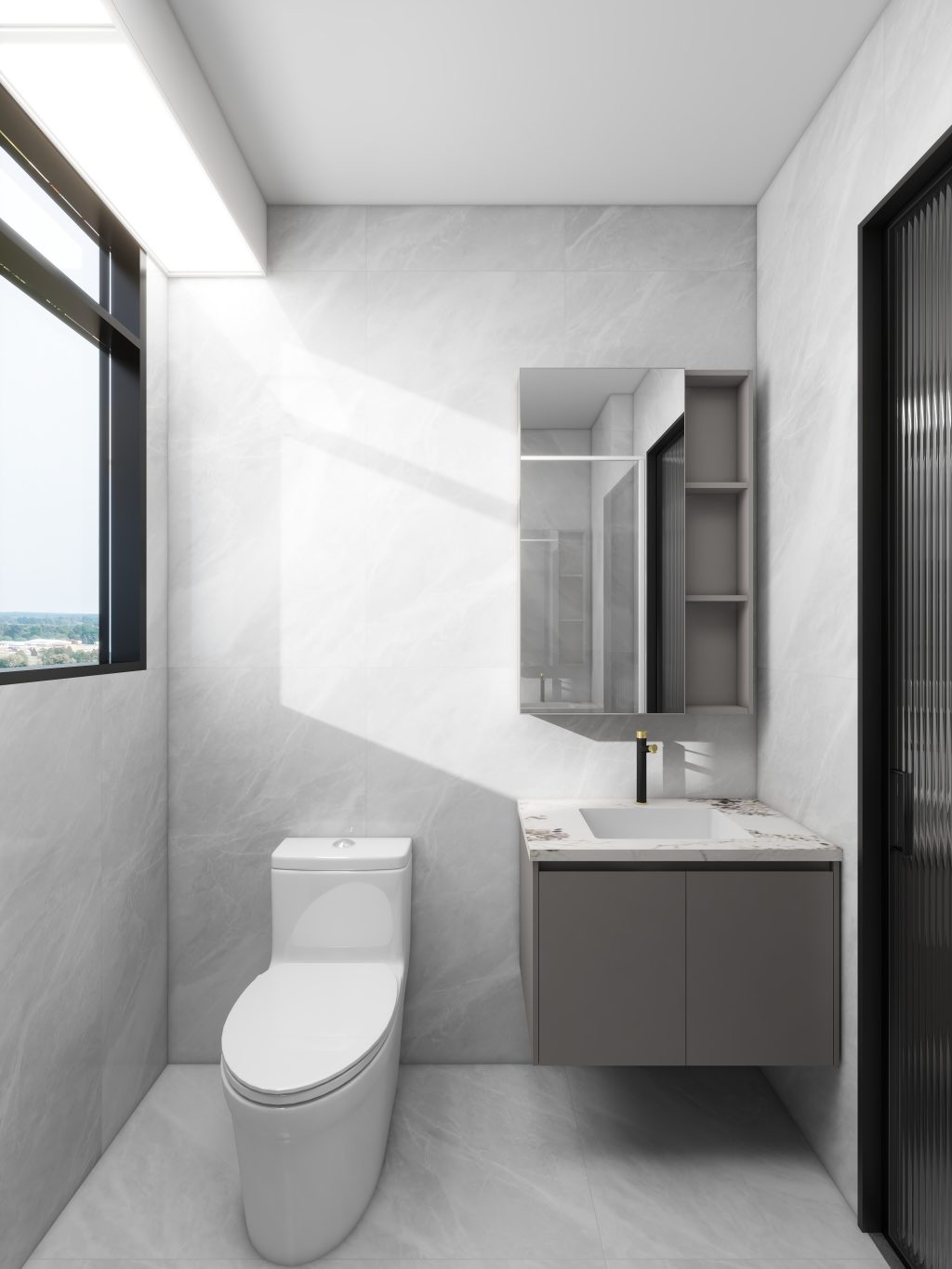 Hougang Citrine 4-Room Design C (Kitchen, Master Bedroom, and Bathroom Cabinets)