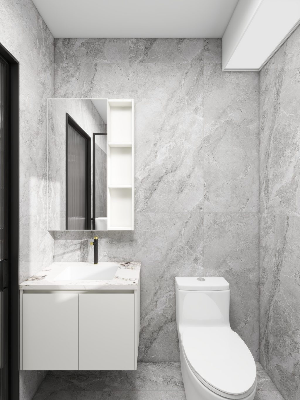 Tengah Parc Clover 5-Room Design C (Kitchen, Master Bedroom, and Bathroom Cabinets)