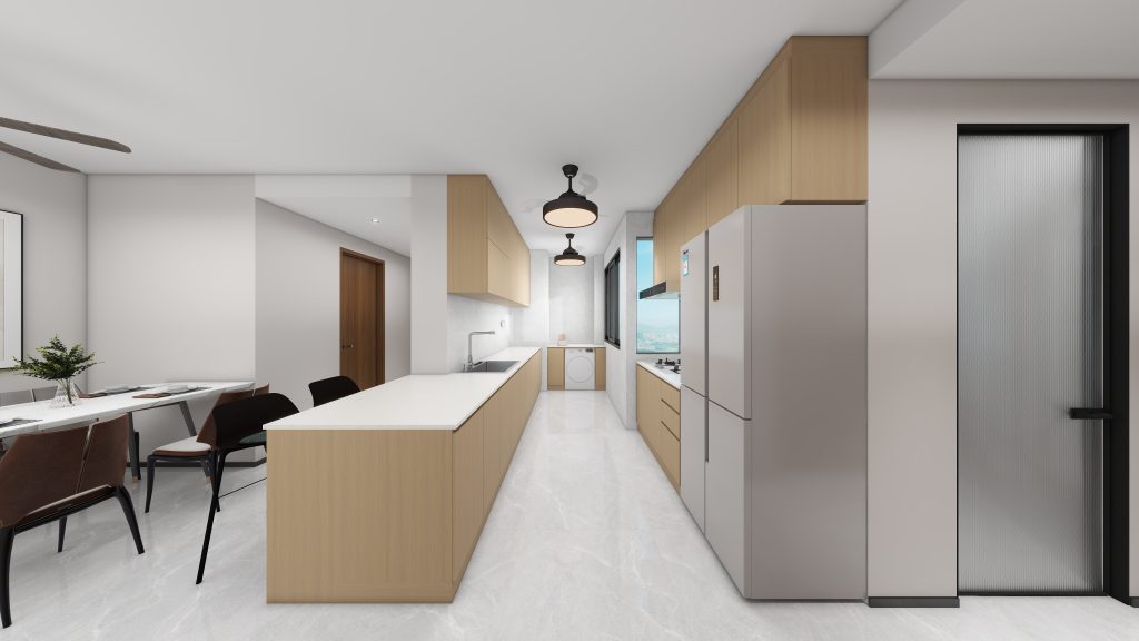 Tengah Parc Clover 4-Room Design B (Kitchen, Master Bedroom, and Bathroom Cabinets)