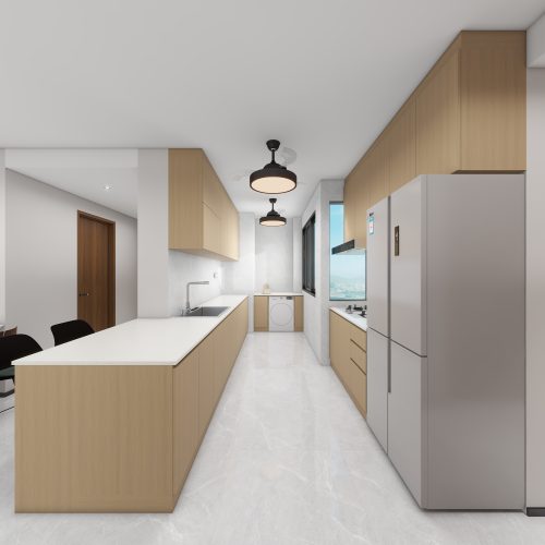 Tengah Parc Clover 4-Room Design B (Kitchen, Master Bedroom, and Bathroom Cabinets)