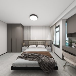 Master Bedroom Bedhead with LED light