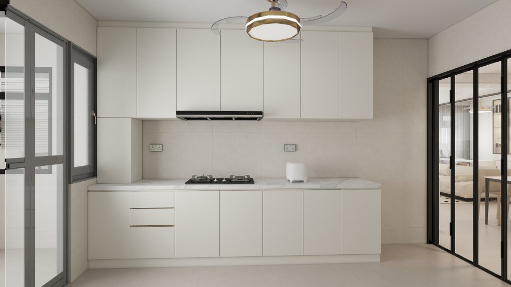 Sembawang Sun Sails 5-Room Design A (Kitchen, Master Bedroom, and Bathroom Cabinets)