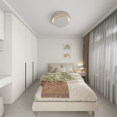 Tampines Green Emerald 2-Room Design A (Kitchen, Master Bedroom, and Bathroom Cabinets)