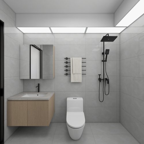Tampines Green Emerald 2-Room Design B (Kitchen, Master Bedroom, and Bathroom Cabinets)