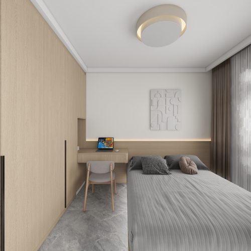 Tampines Green Emerald 2-Room Design B (Kitchen, Master Bedroom, and Bathroom Cabinets)