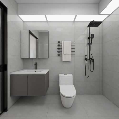 Tampines Green Emerald 2-Room Design C (Kitchen, Master Bedroom, and Bathroom Cabinets)