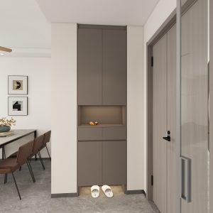 Foyer Full Height Shoes Cabinet  (2.5 feet)