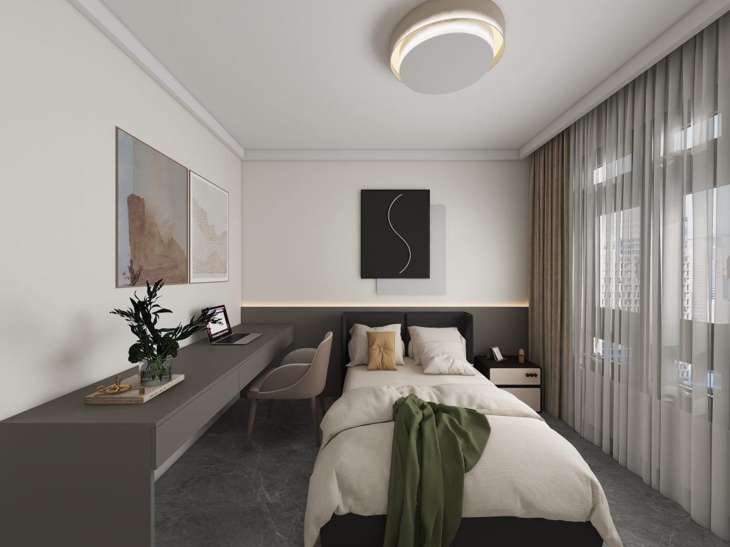 Master Bedroom Bedhead with LED light