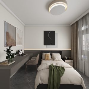 Master Bedroom Bedhead with LED light
