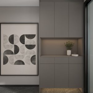 Dining Cabinet  with Open shelves (5 feet)