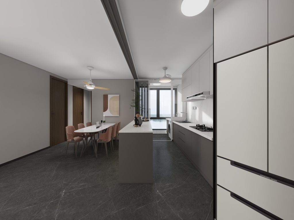 Kitchen Island Aluminium Frame Folding Window and Door (14 feet)