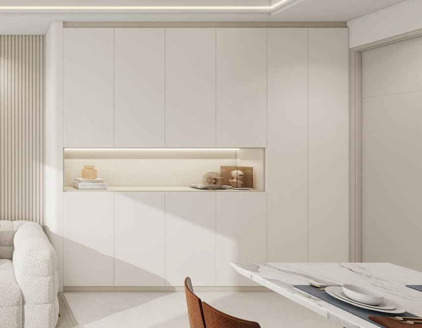 Foyer Full Height Shoes Cabinet  (8.5 feet)