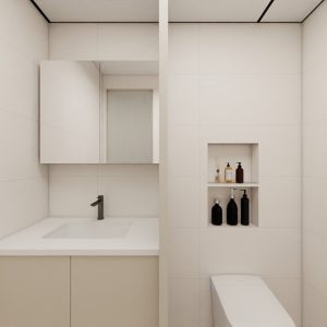 Common Bathroom Top & Bottom Cabinets (5 feet)