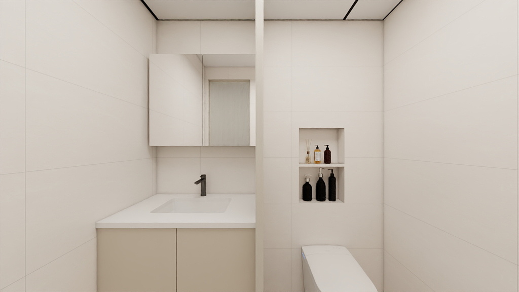 Common Bathroom Top & Bottom Cabinets (5 feet)