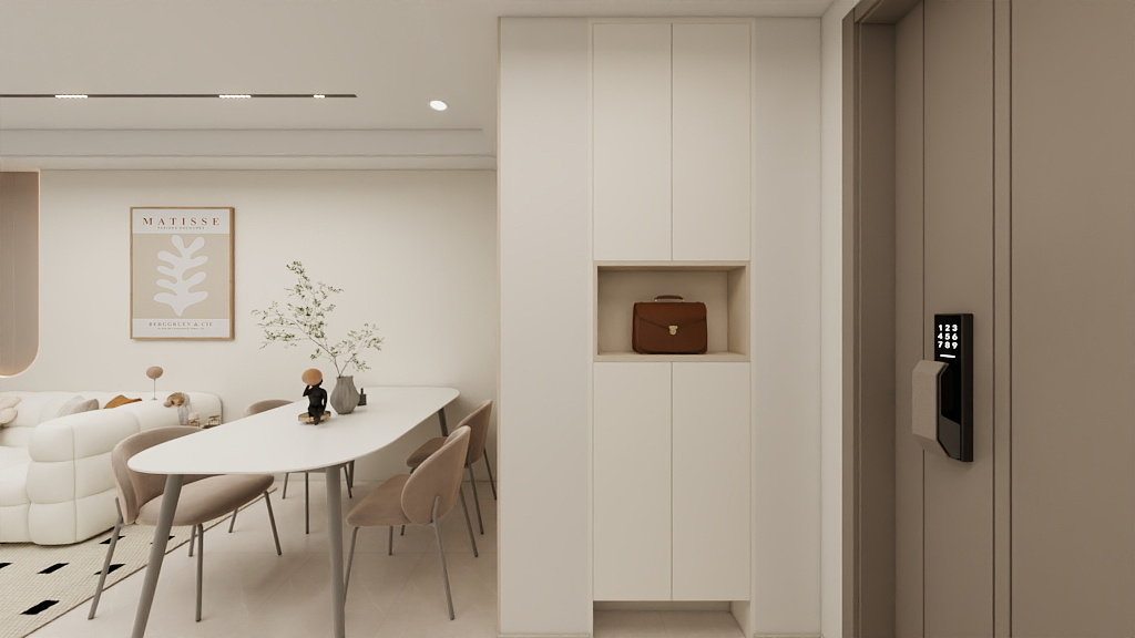 Foyer Full Height Shoes Cabinet  (2.5 feet)