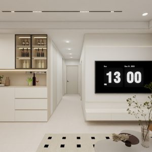 Living Suspended Tv Console & Feature Wall  (6 feet)