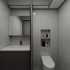 Common Bathroom Top & Bottom Cabinets (5 feet)
