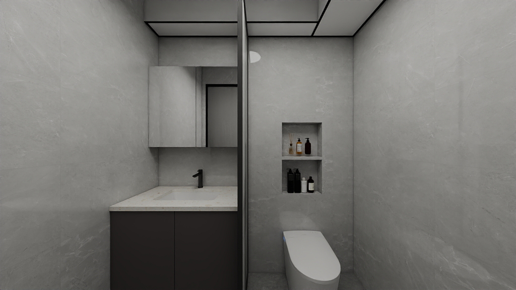 Common Bathroom Top & Bottom Cabinets (5 feet)