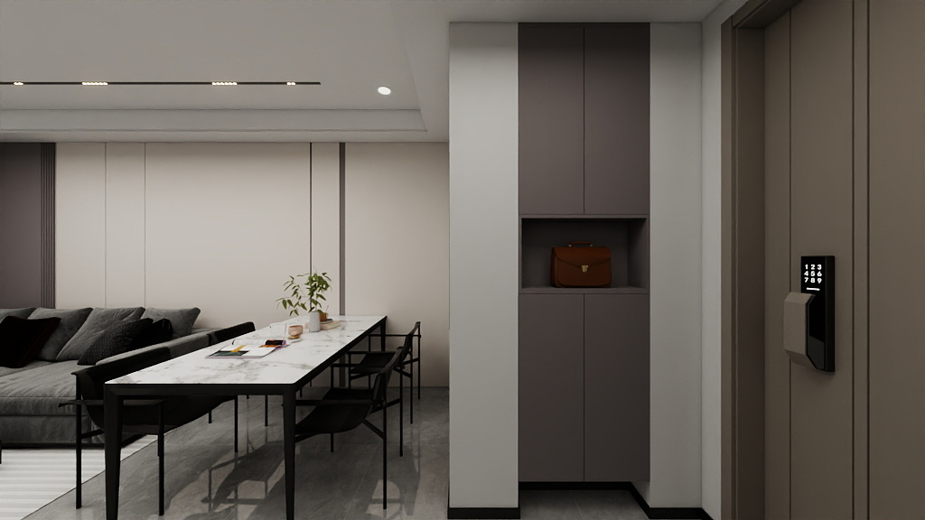 Foyer Full Height Shoes Cabinet  (2.5 feet)