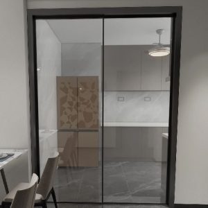 Kitchen Entrance Aluminium Frame Silding Door (6 feet)