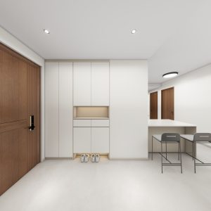 Foyer Full Height Shoes Cabinet  (5 feet)