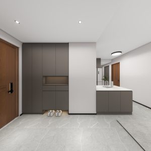 Foyer Full Height Shoes Cabinet  (5 feet)