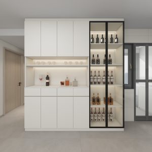 Dining Cabinet  with Glass Door (8 feet)